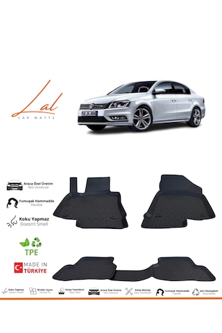 Volkswagen Passat B7 3d Havuzlu Paspas 2010-2015 Uyumlu