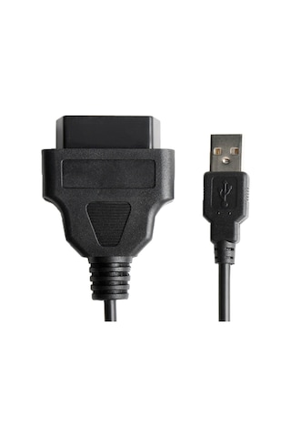 Sones Araba Obd 2 Dişi - Usb Konektörü Obd Fiş Gps Kablosu, Kablo Uzunluğu: 1m