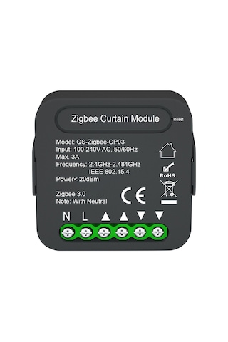Lepmerk-qs-zigbee-cp03 Tuya Zigbee Akıllı Perde Anahtar Modülü E20409