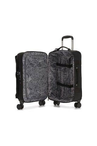 Kipling Kıplıng Spontaneous S Küçük Boy Tekerlekli Valiz Siyah Black Noır Siyah