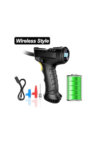 Valkyrie Czk-3665 120W Kablosuz Hava Kompresörü Araç Motorsiklet Lastik Pompası
