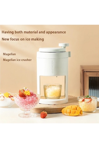 Jialan Manuel Traş Buz Makinesi, Ev Manuel Buz Kırıcı, Beyaz