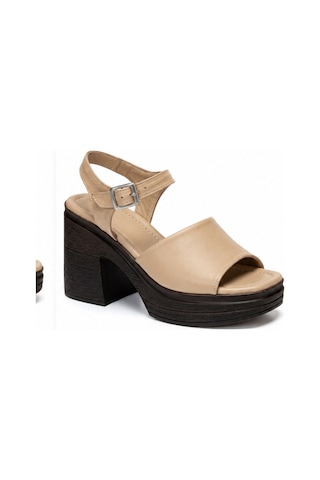 N Napa Shoe Np.15800.bej.deri Sandalet