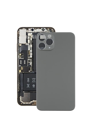 Apple Uyumlu iPhone 12 Pro Max İçin Pil Arka Kapağı Grafit Grafit