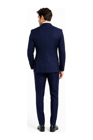 Uki Lacivert Comfort Fit , Mono Yaka , 6 Drop , Kapaklı Cep Klasik Takım Elbise