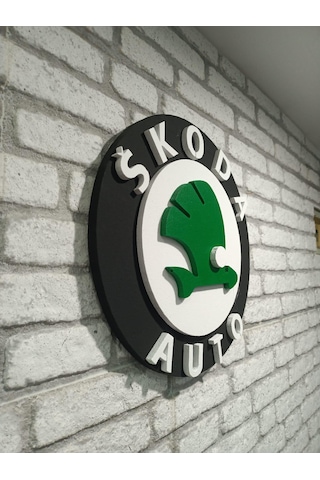Skoda Logo 50x50 Skoda Araç Logo Skoda Marka Logo Skoda 3d Logo