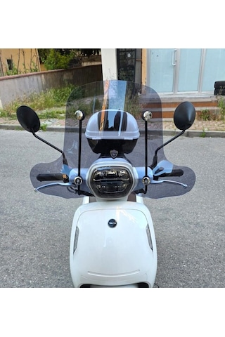 Motocam Rks Vps 125 Ön Cam 2022-2026 Model 42cm Füme Renkli 4mm Elcikli Aparatsız