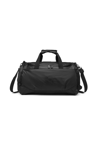 Metalik Siyah Kumaş Spor Seyahat Çantası Smart Bags 3122 Siyah