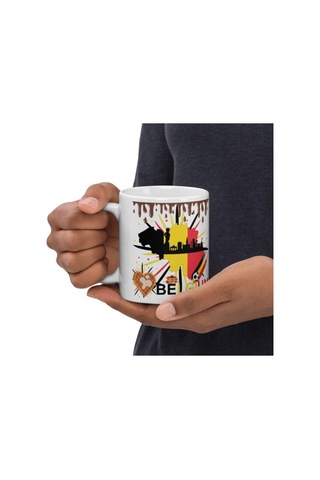 Belçika Kupa Bardak 2 Adet Seyahat Hatıra Belgium Mug