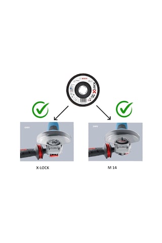 Bosch Pro 125x2,5 Mm X-lock Metal Kesme Taşı Bombeli 2608619783