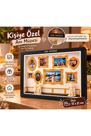 Kişiye Özel Anı Müzesi Fotoğraflı Dekoratif Çerçeve 21x15 Cm