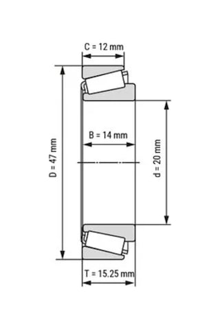30204 Konik Makarali Rulman 20X47X14 242333770