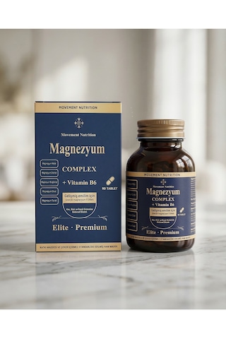 Movement Nutrition Magnezyum Complex Vitamin B6 90 Tablet 3 Adet