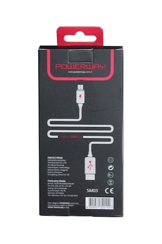 Powerway SM03 1 M Micro USB Hızlı Şarj Kablosu