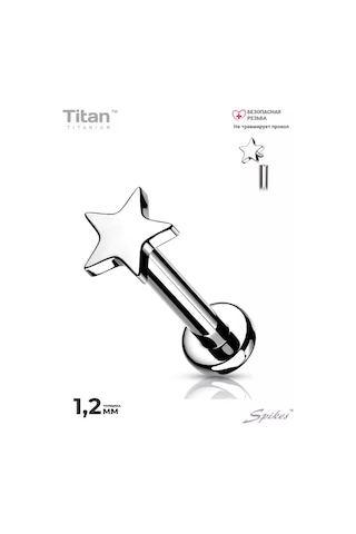Spikes Titanyum Piercing Labret, Helix, Tragus Ve Kıkırdak Küpe 124169368 Gri