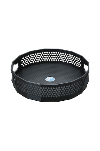 Wezone Küçük Siyah Ev Çevreleyici Rafı - Masaüstü/ofis/doğrama Malzemesi Depolama Tepsi - 22.5x6.5 Cm - Kolay Erişim Ve Düzenleme Siyah