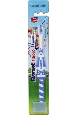 Banat Pikolo 5+ Yaş Kapaklı Çocuk Diş Fırçası Soft