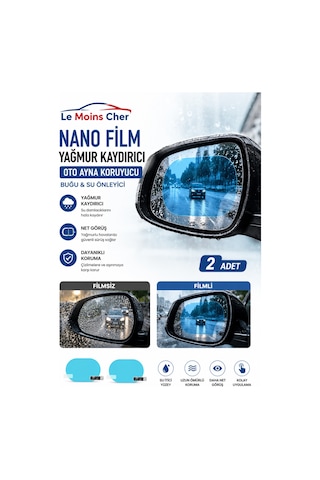 Ford Ecosport Trend Oto Ayna Yağmur Kaydırıcı Nano Film 2 Adet Buğu Ve Su Önleyici