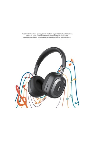 Torima HD70 Bluetooth Kulaklık Kulak Üstü Kablosuz Kulaklık
