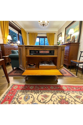 Frefly Lıesenkötter 113x48x80 Cm Köşe Müzik Dolabı Radyo, Pikap 1 Adet