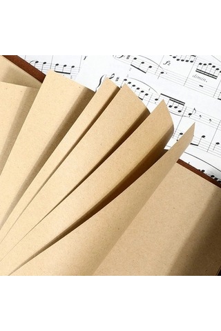 Hubrendy Emin Deri Yaprak Desenli Defter