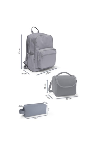 Coral High Siyah Galaxy 3'lü Okul Çanta Seti Set0123644