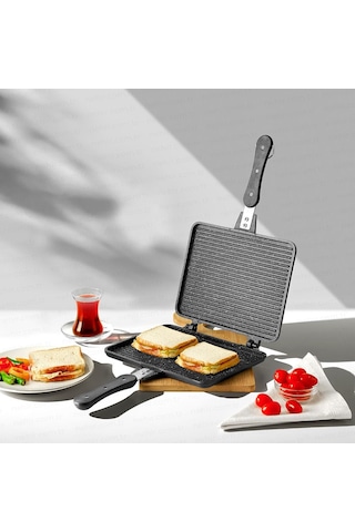 Nehir Alüminyum Döküm Lüks Tost Tavası