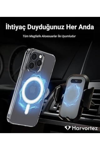 İphone 14 Pro Max Magsafe İle Uyumlu Şeffaf, Manyetik Kılıf, Kablosuz Şarj Desteği, Ultra Berrak Kapak, 1&apos E 1 Uyumlu, Çevre Dostu Malzeme, Güçlü Koruma, Optimal Case Şeffaf