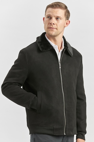 Siyah Dolumlu Kürklü Yaka Likralı Kapitoneli Astar Slim Fit Dar Kesim Casual Mont 1007245152 Siyah