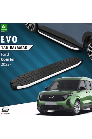 S-dizayn Ford Courier 2 Evo Aluminyum Yan Basamak 183 Cm 2023 Üzeri
