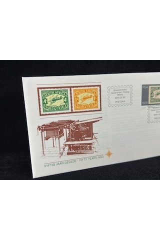 1979 South Africa Güney Afrika İlk Uçak Postası Air Mail Temalı İlk Gün Zarfı Fdc  Teşhir Ürün