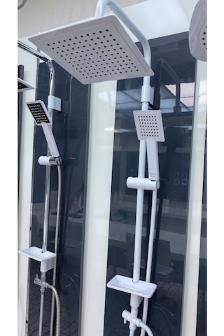 Armour Armatür Duş Seti Beyaz Beyaz