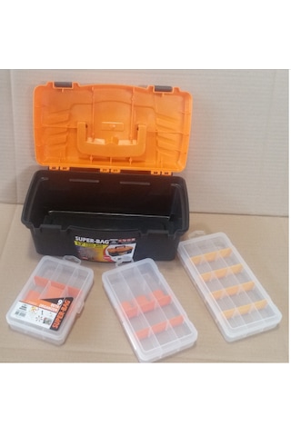organizer Kutu Set Bölmeli Alet Çantası Dremel Balık vida Sakla