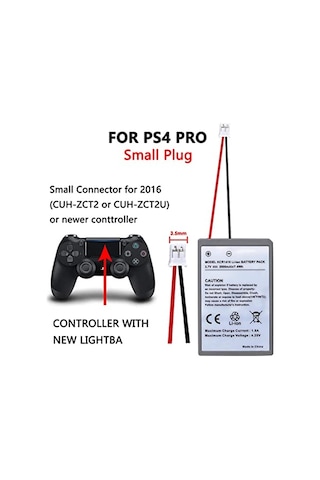 PS4 Kol Bataryası Yüksek Verimli Li