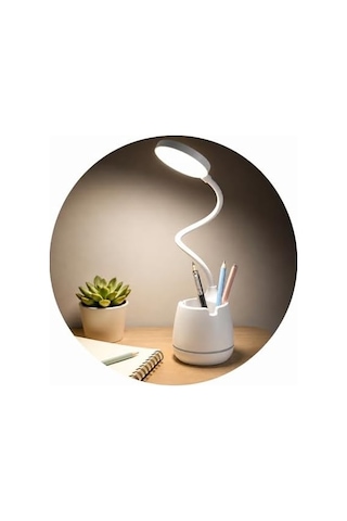 Masa Lambası Şarjlı Dokunmatik 24 Led Li, 3 Renk Modlu Ayarlanabilir Işık, Usb Şarjlı, Esnek Gövde, Modern Masa Ve Gece Lambası .