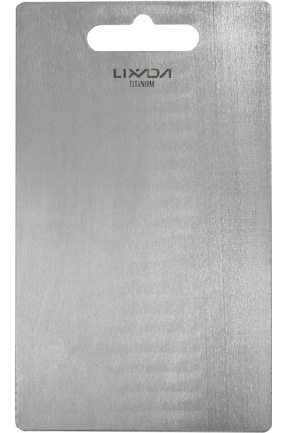Lixada 1.8mm Kalın Titanium Kesme Tahtası Ev Mutfak M Gümüş