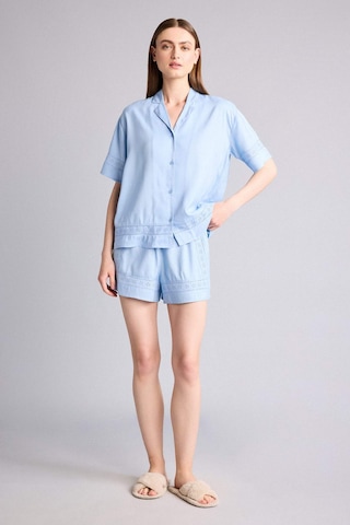 Defacto Regular Fıt Kısa Boy Dokuma Pijama Şort G4373ax26spbe745 Mavi-be745