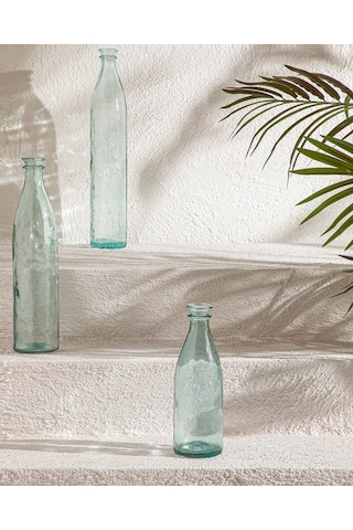 Recycled Bottle Cam Vazo Yeşil Yeşil