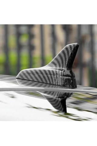Karbon Fiber Desenli Oto Anten Süs Köpekbalığı Shark Araba Araç Dekoratif Süs Anteni Üniversal Ps-216