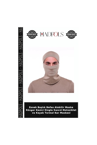 Hadpols Esnek Başlık Nefes Alabilir Maske Rüzgar Kesici Single Sword Motosiklet Ve Kayak Termal Kar Maskesi Çok Renkli