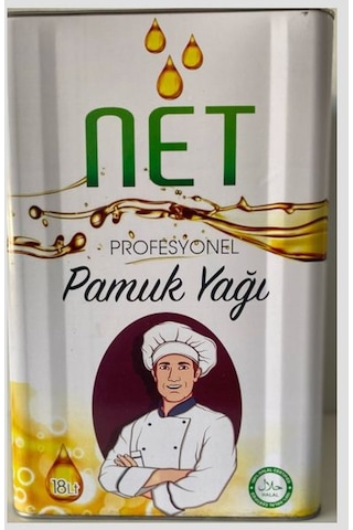 Net Rafine Pamuk Yağı 18 L