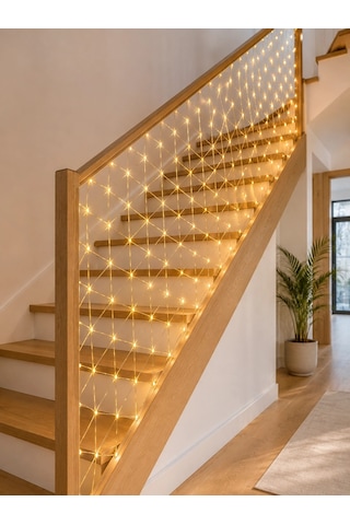 Led Ağ Işık Dekoratif File Aydınlatma Balkon Oda Ve Bahçe Süsleme Yeni Nesil Karışık