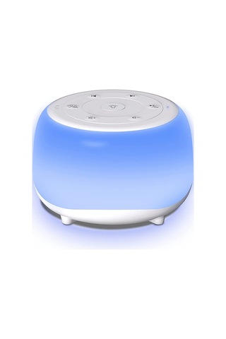 Reedark Bebek Uyku Uyandırıcı - 34 Sakinleştirici Ses, 7 Renkli Gece Lambası, 3 Ayar Zamanlayıcı, Usb Şarj Edilebilir Pil Beyaz Beyaz