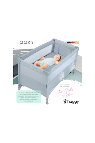 Huggy Looks 5 In 1 Anne Yani Park Yatak Oyun Parkı+Yatak