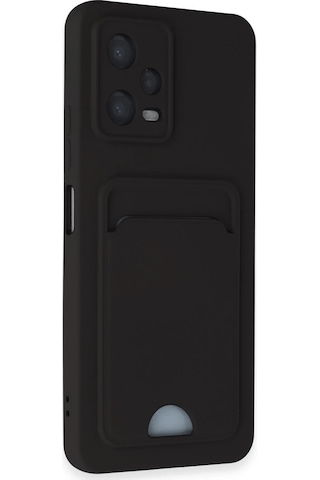 Newface - 300 - Xiaomi Poco X5 5g Kılıf Kelvin Kartvizitli Silikon - Kmrsfres - - Siyah Sıyah