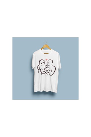 Bahriyeli Collection Oversize Akrep Baskılı Tasarım T-shirt Beyaz