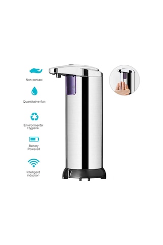 Springsun Otomatik Sensörlü 250ml El Dezenfektan Dispenseri - Banyo, Mutfak Ve Oteller İçin Hijyenik Dokunmatiksiz Sabunluk Diğer
