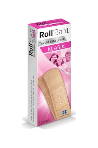 Roll Bant Klasik Tekstil Yara Bandı 30 x 10 Adet