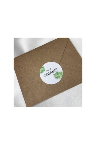 Organik Sticker %100 Organik Etiketi 4 Cm 250 Adet Çok Renkli