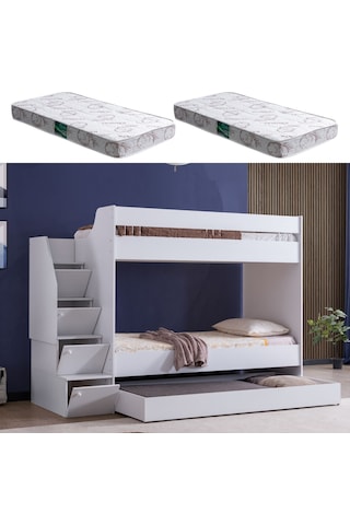 Ranza, Martin Yavrulu Ranza - Beyaz 2 Adet Comfort Yatak 240 CM